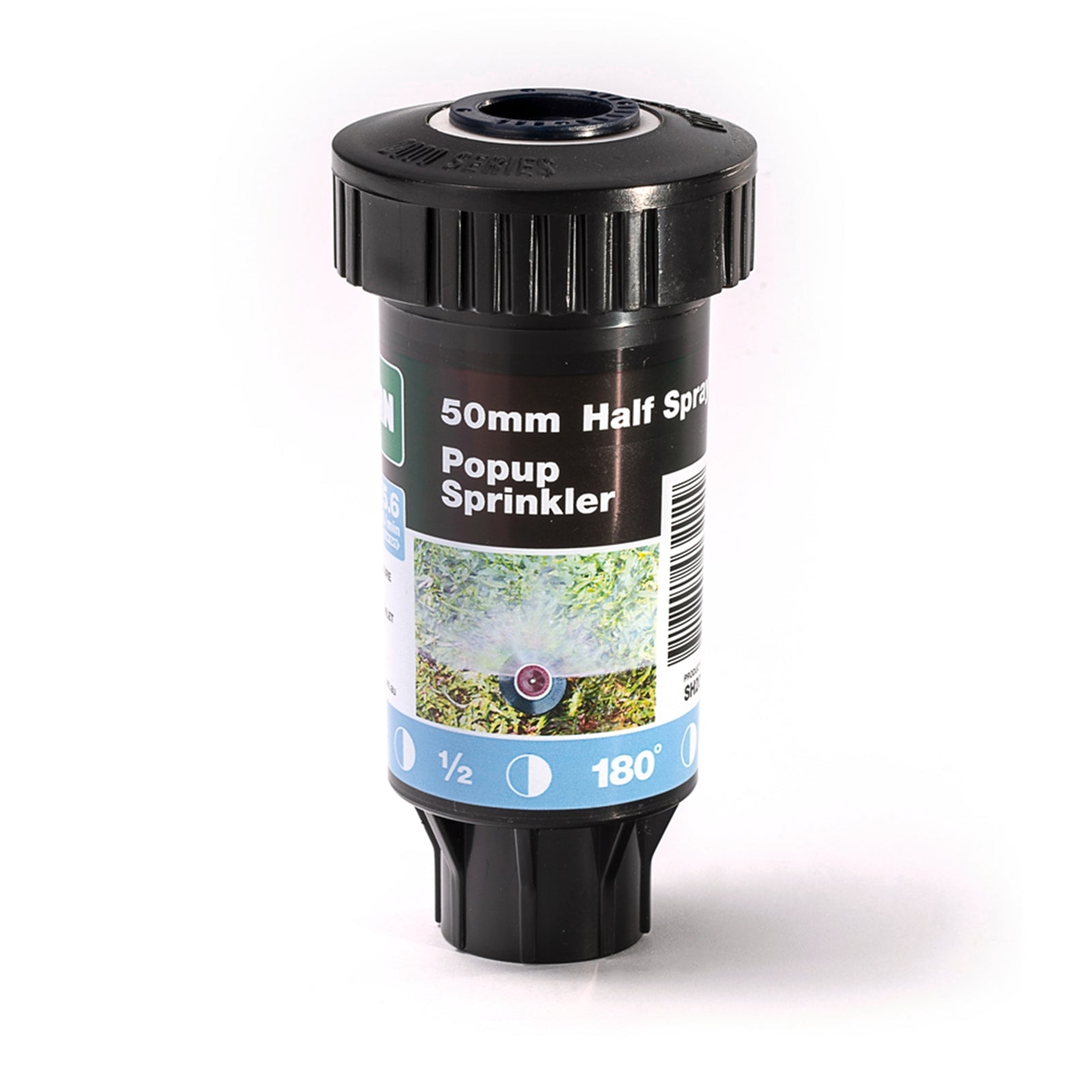 Holman 50mm Fixed Pop Up Sprinkler, Half Spray, Plastic, 15mm Fitting