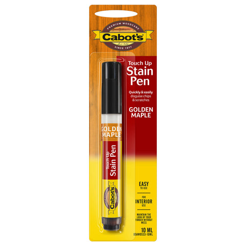 Cabot's 10ml Golden Maple Touch Up Stain Pen, Matt UV-Resistant & Waterproof