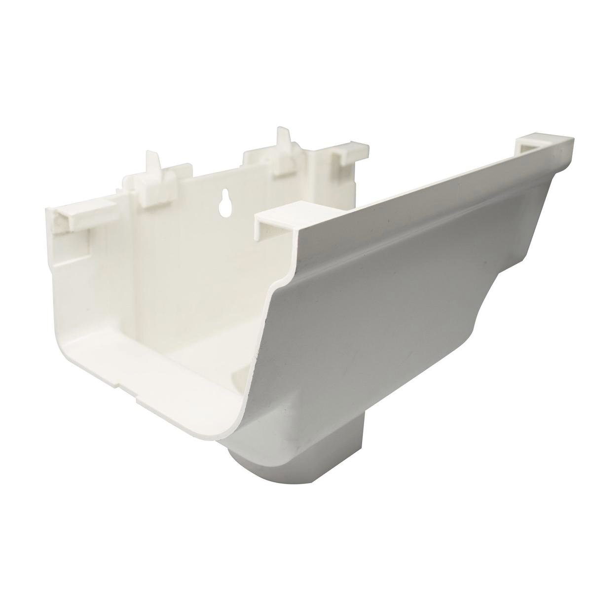 Icon Plastics 100 x 65mm PVC Expansion Outlet With Backplate White