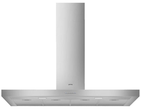 Smeg 120cm Wall Mounted T-Shape Canopy Rangehood - Stainless Steel, 690m³/h, Boost - KBT1200XE