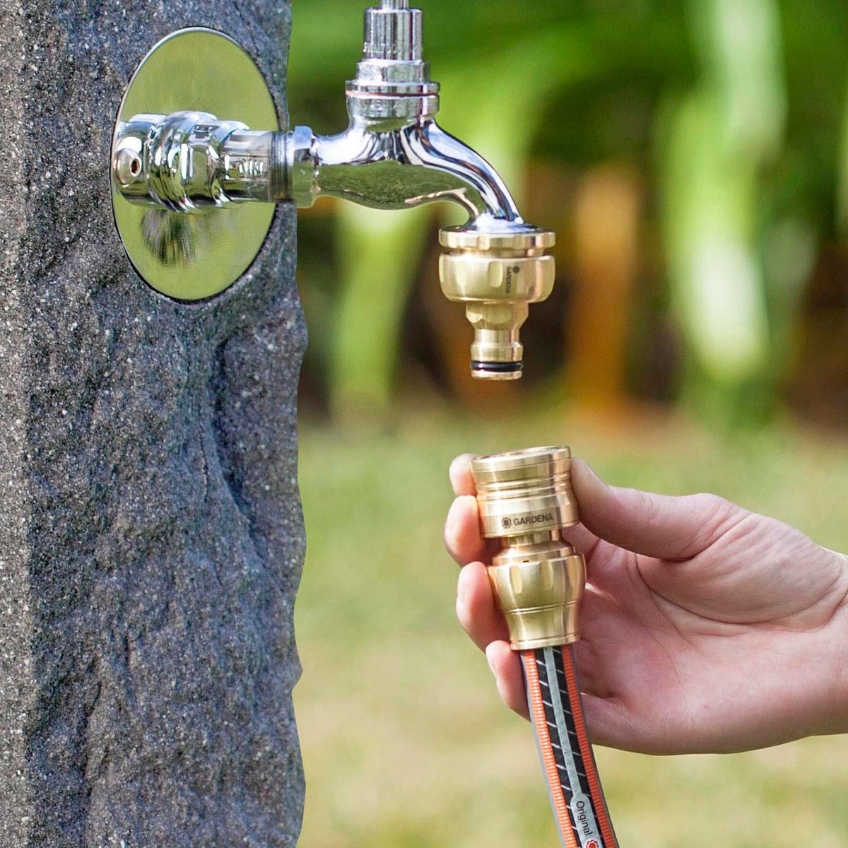 Gardena 13mm Brass Hose Connector - Solid Brass - Leak-Free - Durable - SuperSaverAU - view 3