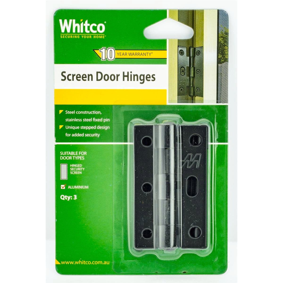 Whitco Black Screen Door Hinge W831217