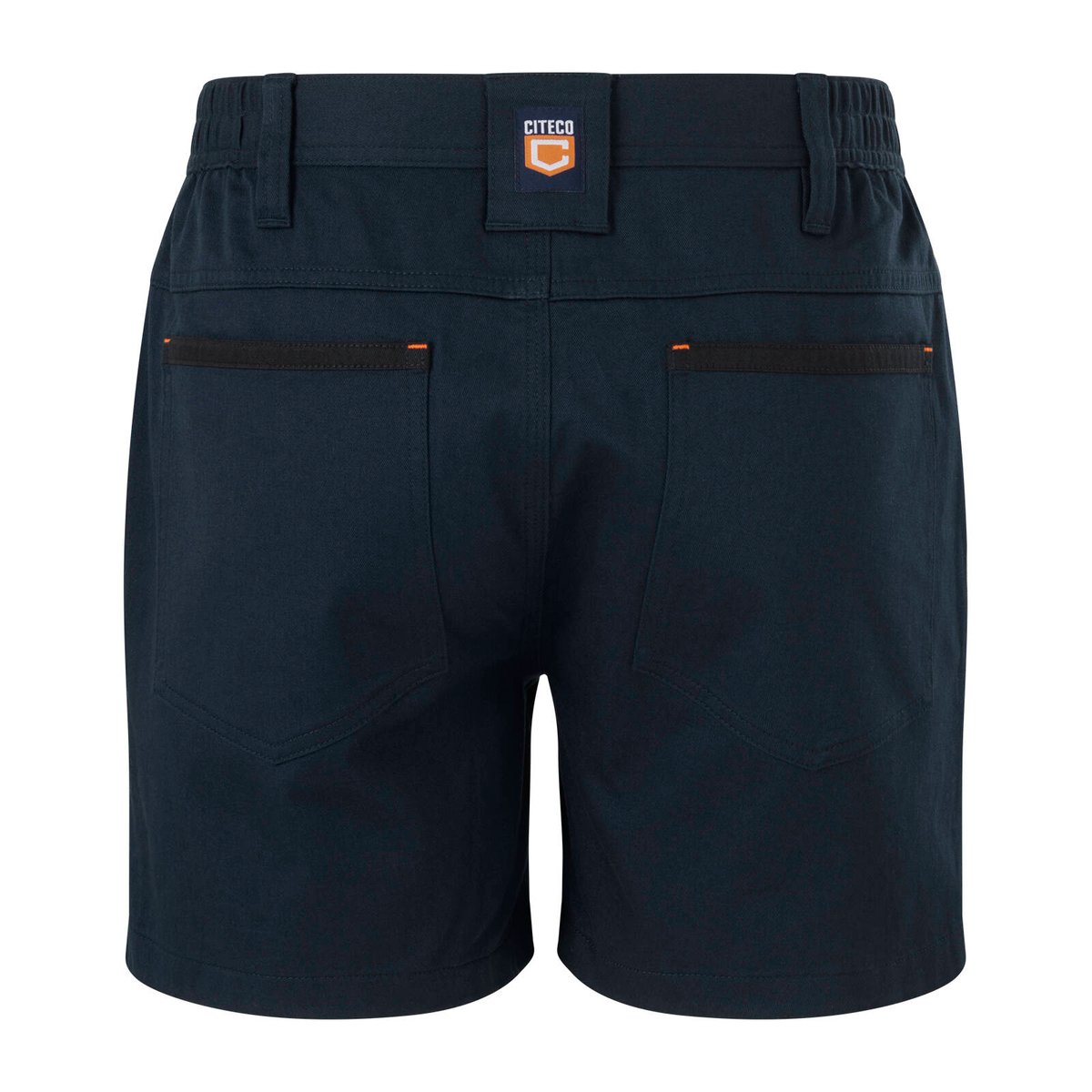 Citeco Men's Navy Short Shorts - Cotton Stretch Twill 245gsm, Size 102R