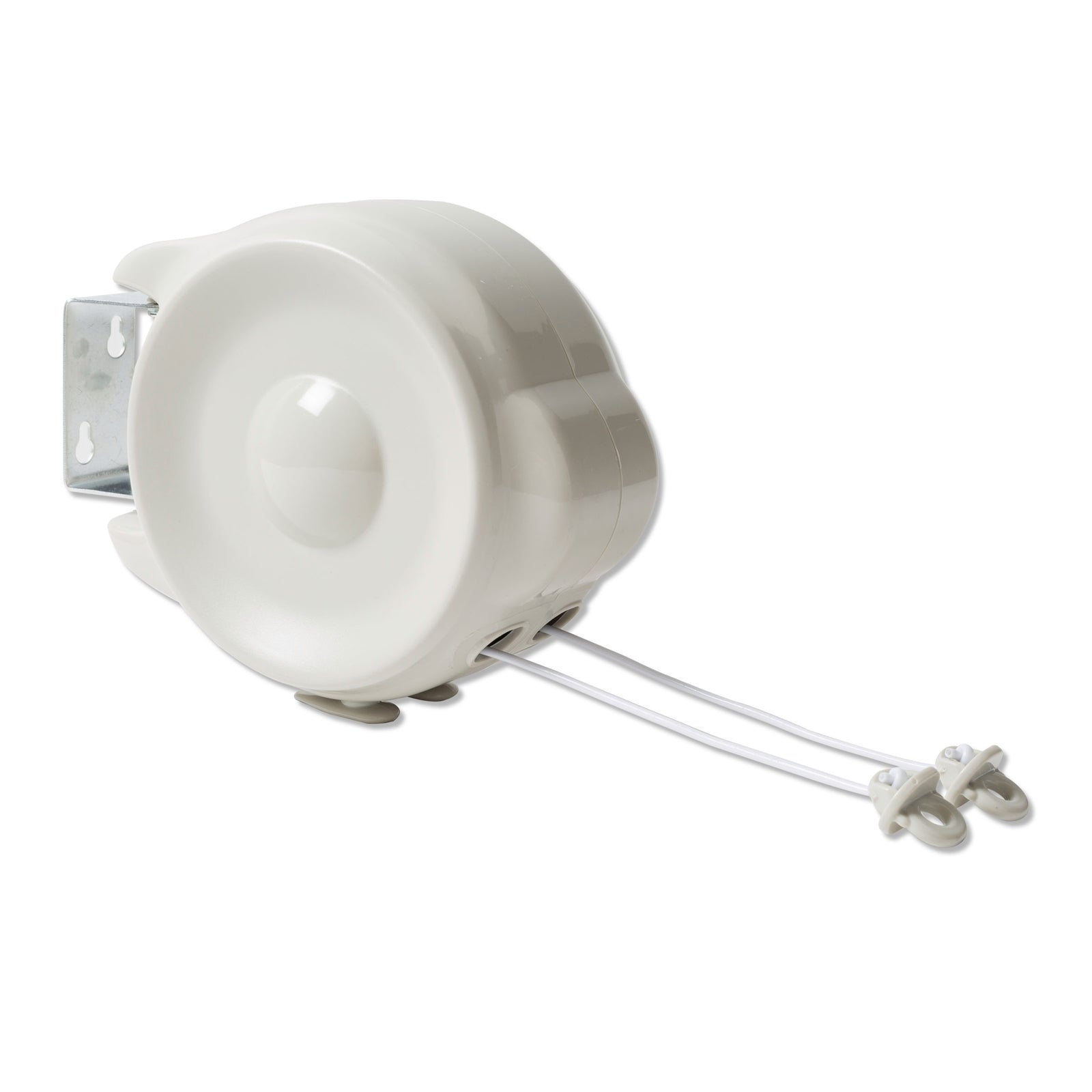 Sunfresh Medium Twin Line Retractable Clothesline, 24m Total Line, Wall-to-Wall, White