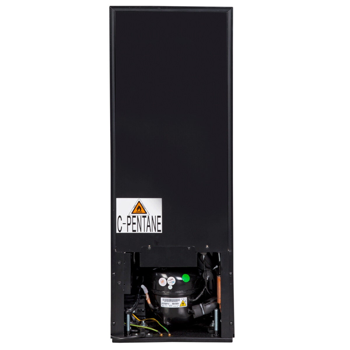 Artusi 18 bottle single zone wine cellar - black smoky glass, UV protected, reversible hinge - AWC18BV