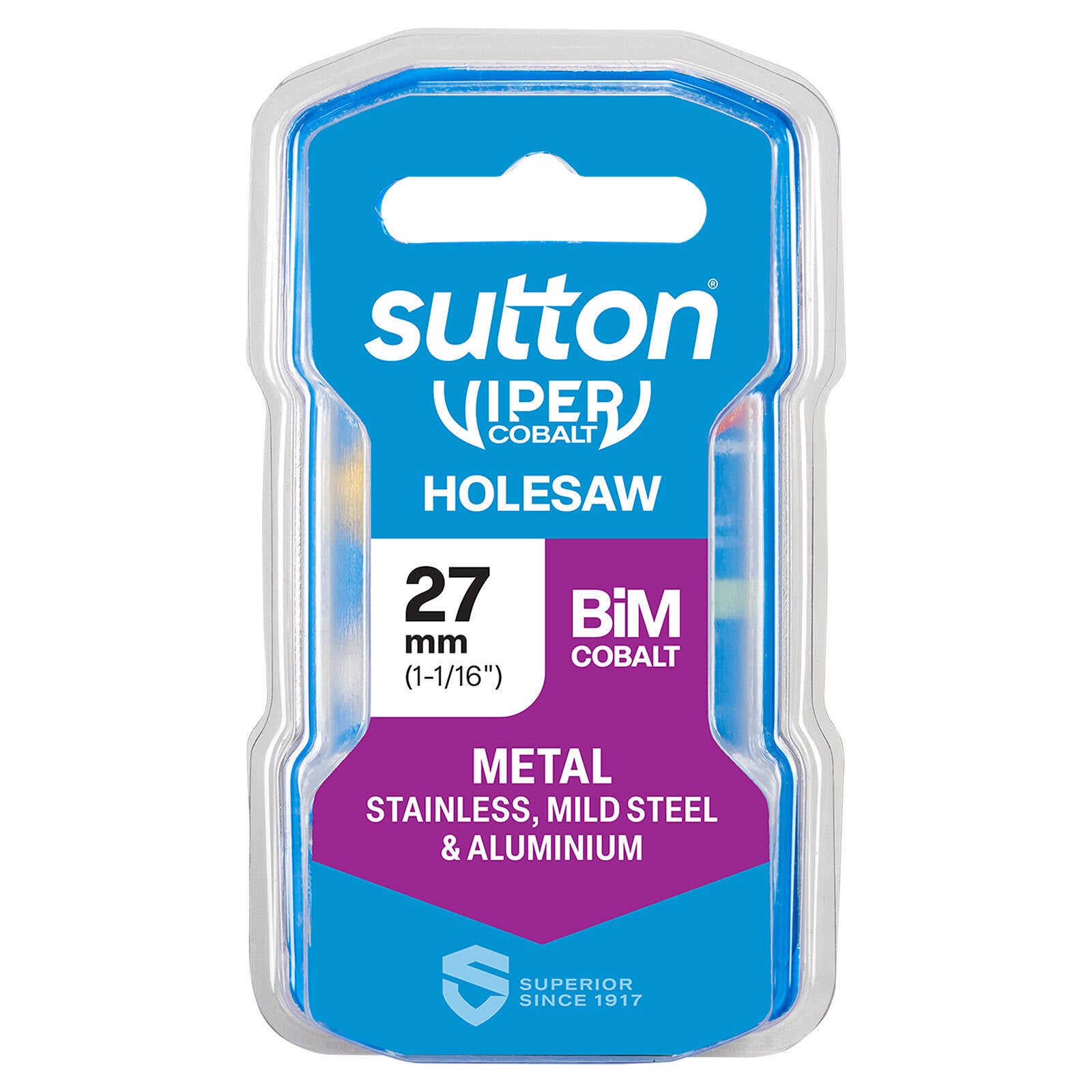Sutton Tools 27mm Viper Cobalt Bi-Metal Holesaw 32mm Depth