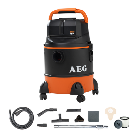 AEG Dual 18V 20L Cordless Wet & Dry Dust Extractor Skin AP218E2-0