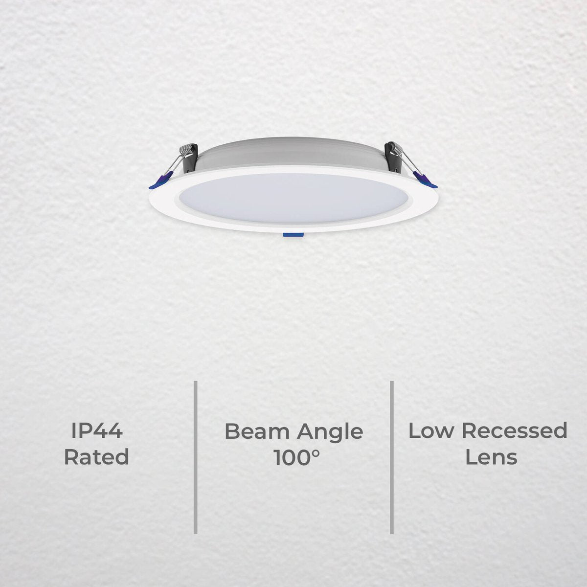 DETA X8 200mm MultiPower Tri-Colour High Efficacy Dimmable LED Downlight 240V White DET724