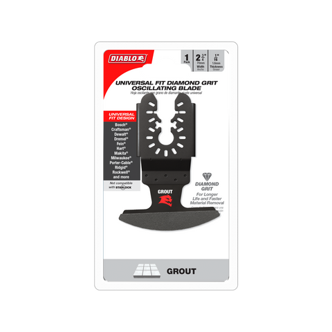 Diablo 70mm Universal Fit Diamond Grit Multi-Tool Blade for Grout Removal