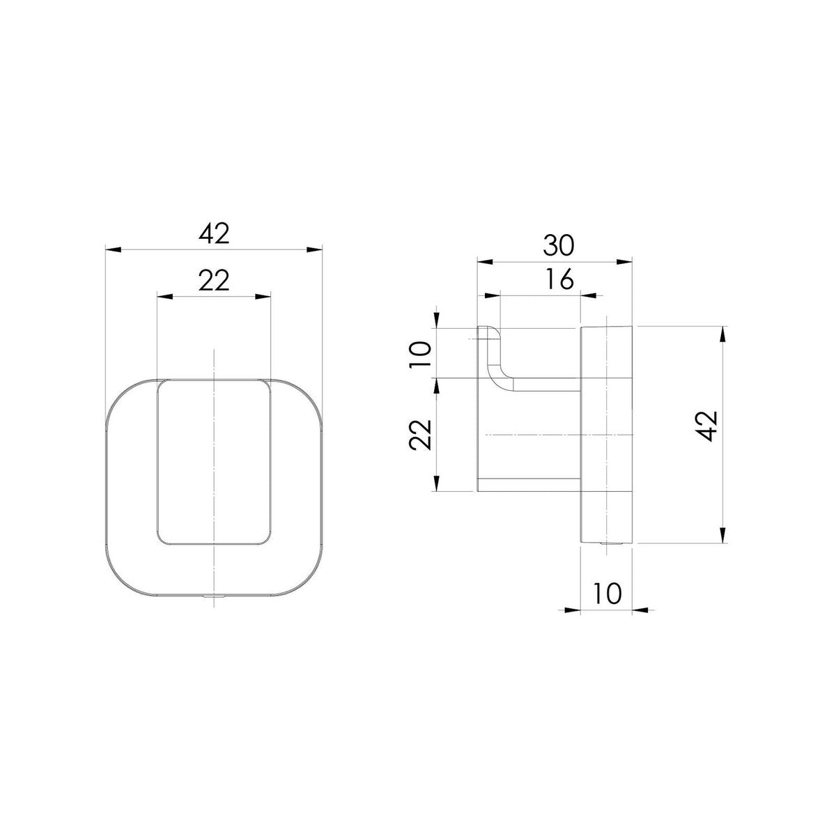 Mondella Overture Chrome Robe Hook