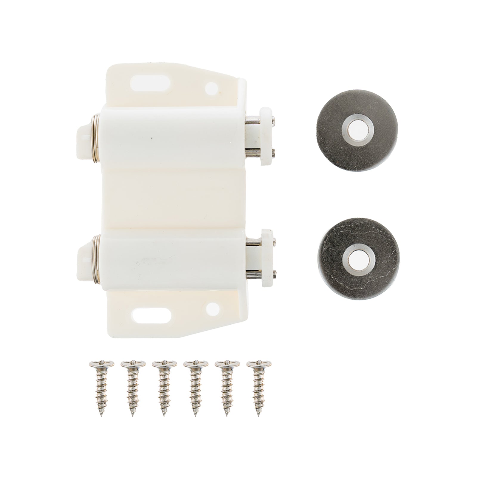 Taskmaster 67mm White Magnetic Push To Open Double Catch Plastic