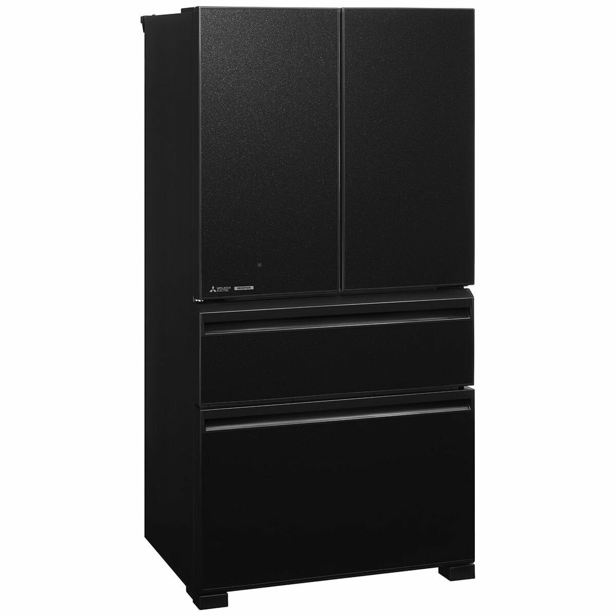 Mitsubishi Electric 564L French Door Fridge - Black Glass Panels, Frost Free - MR-LX564ER-GBK-A