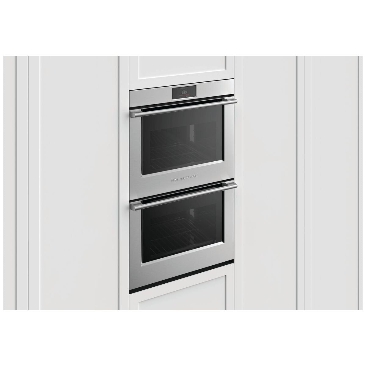 Fisher & Paykel Series 9 76cm Professional Pyrolytic Built-In Double Oven - 230L Stainless Steel - OB76DPPTX1