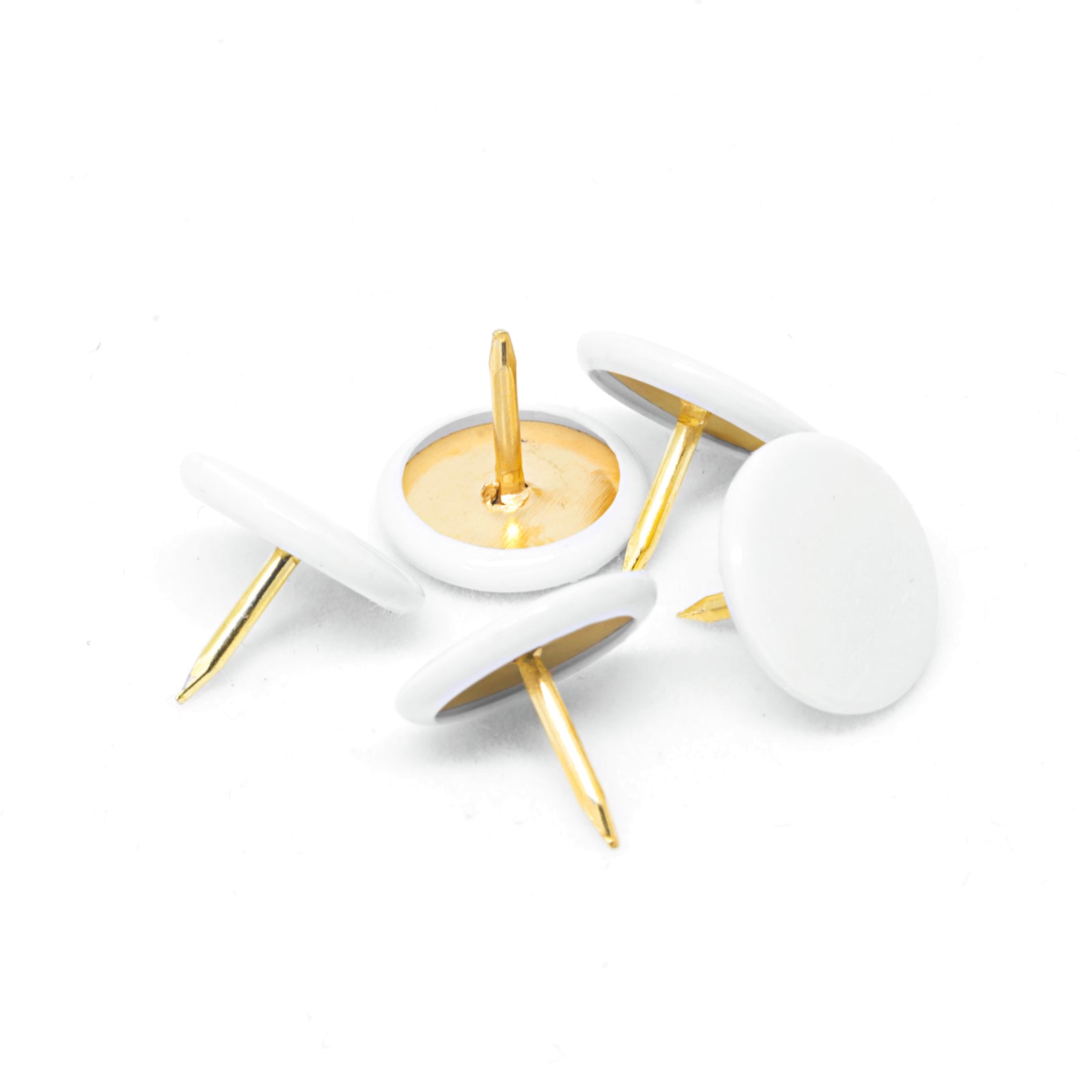 Pinnacle White Pan Head Upholstery Nails - 50 Pack