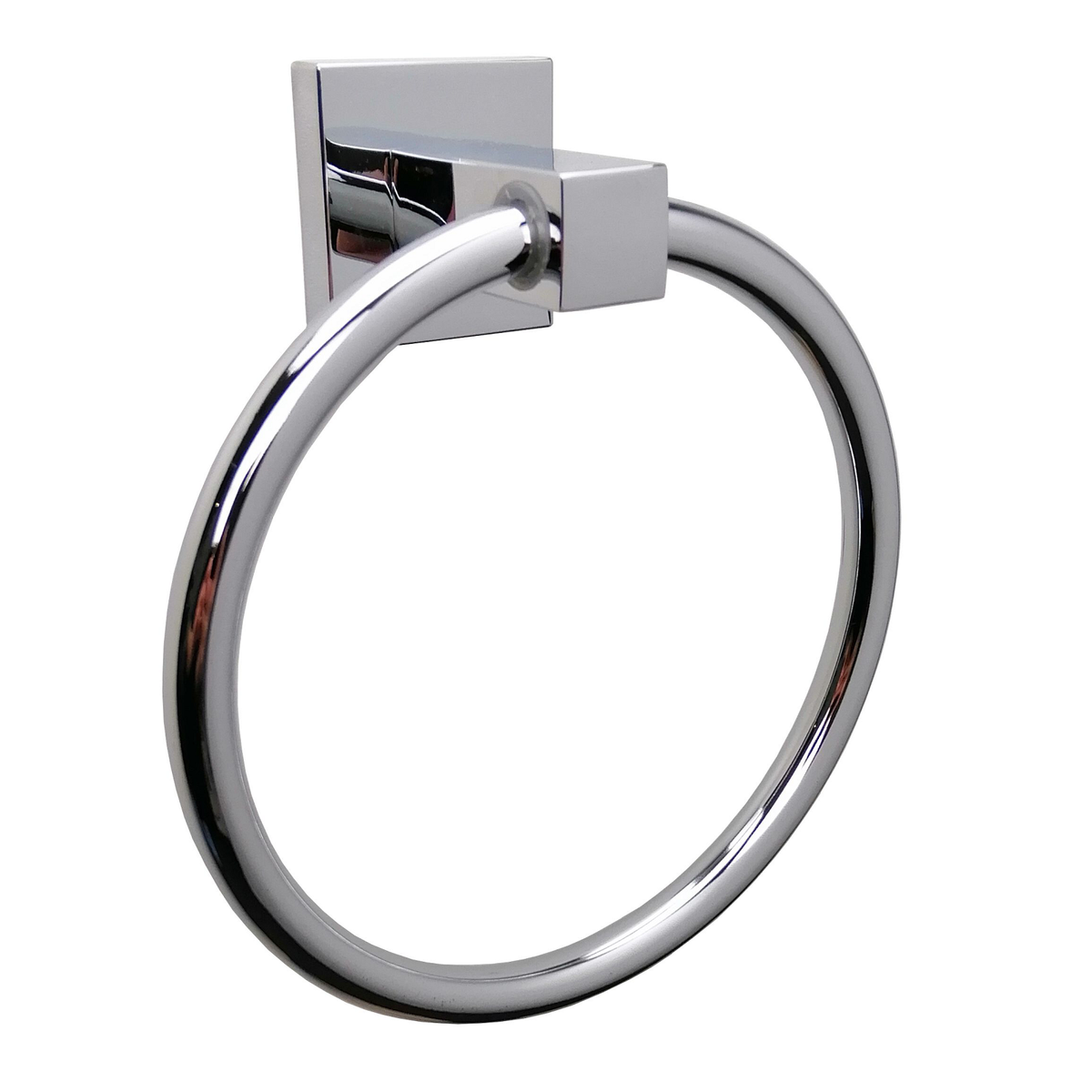 Enzo Barelli Chrome Piazza Plated Zinc Alloy Single Towel Ring
