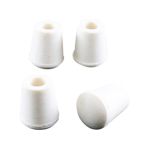 Surface Gard 6mm White Round Rubber Chair Tips 4 Pack - Floor Protection - SuperSaverAU - view 1