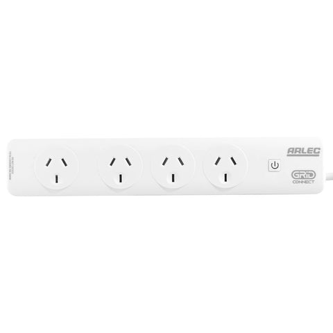 Arlec Grid Connect Smart 4 Outlet Powerboard White 0.9m Lead PB4KSHA