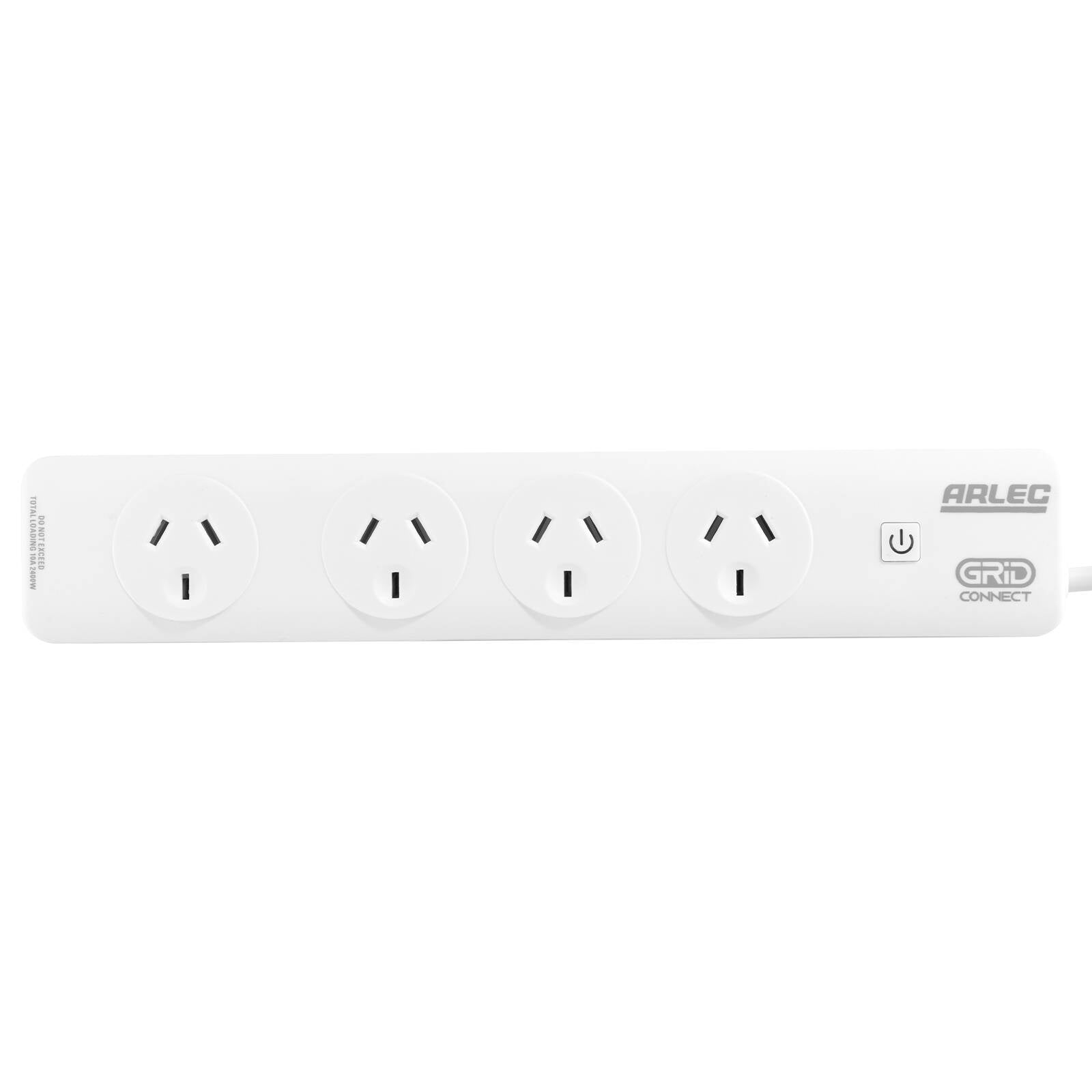 Arlec Grid Connect Smart 4 Outlet Powerboard White 0.9m Lead PB4KSHA