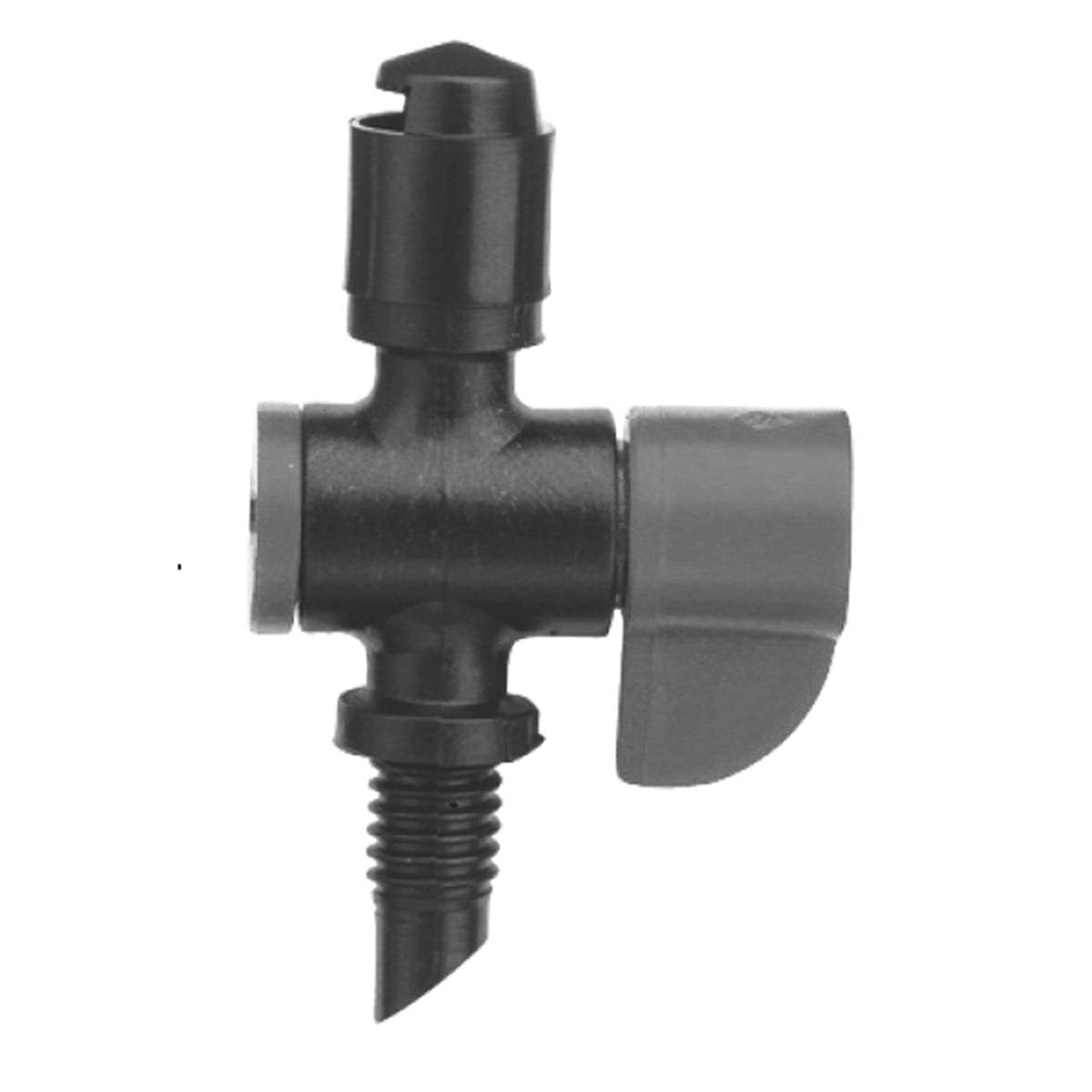 Pope Quarter Circle Poly Veri-Flow Micro Spray Head 5 Pack - Black, Adjustable 0-115 L/h, 4mm
