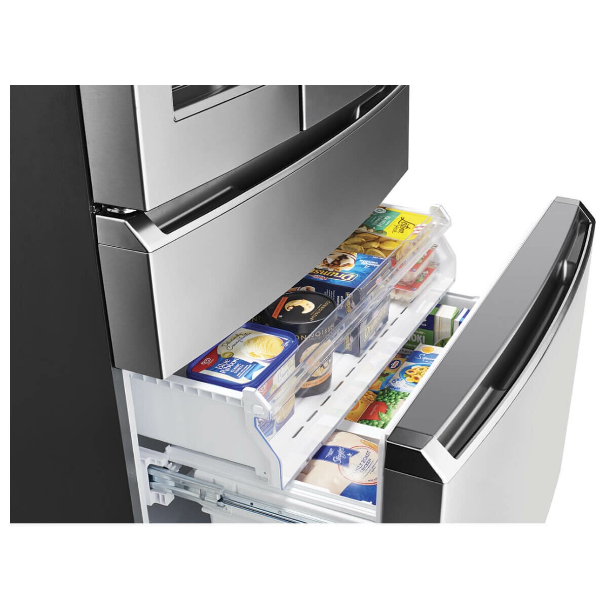 Westinghouse 609L French Door Fridge - Stainless Steel, Filtered Ice and Water Dispenser - WHE6170SB