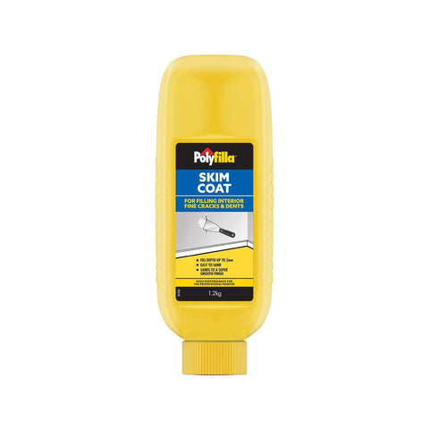 Polyfilla Skim Coat 1.2kg Plaster Easy To Sand Interior Applications - SuperSaverAU - view 1