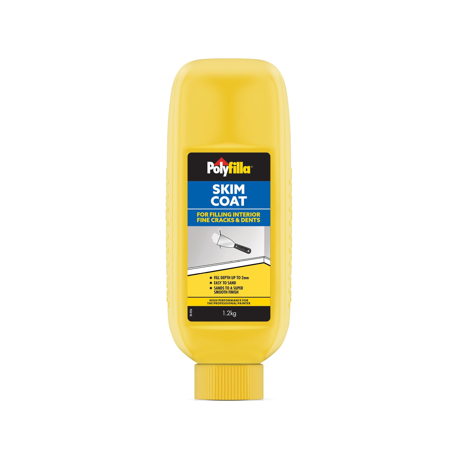 Selleys Polyfilla 1.2kg Interior Skim Coat Plaster Filler, Cream, Sandable, Shrink Resistant