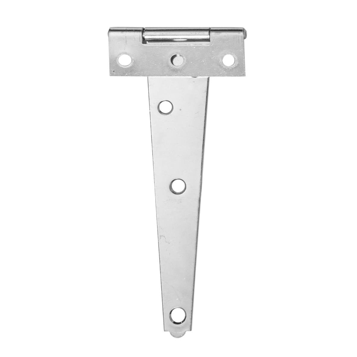 Pinnacle Hardware 200mm Zinc Plated Tee Hinge, 2 Pack, Steel, Screws Included
