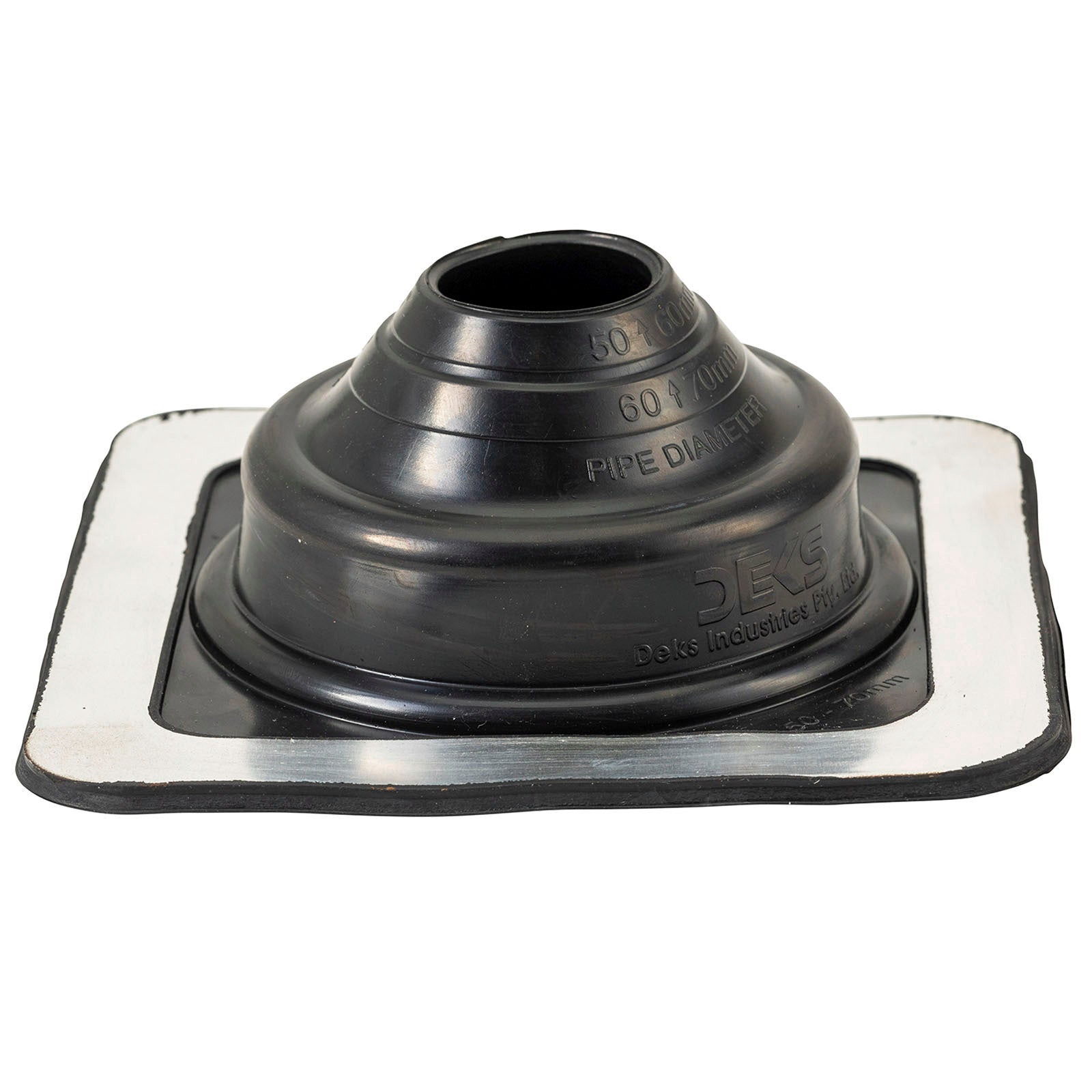 Deks Dektite Premium 50-70mm Roof Flashing - Black EPDM