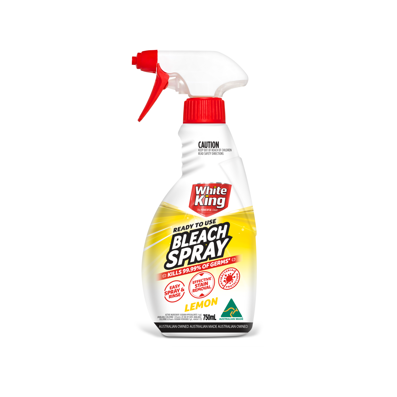 White King Ready To Use Bleach Spray, 750ml