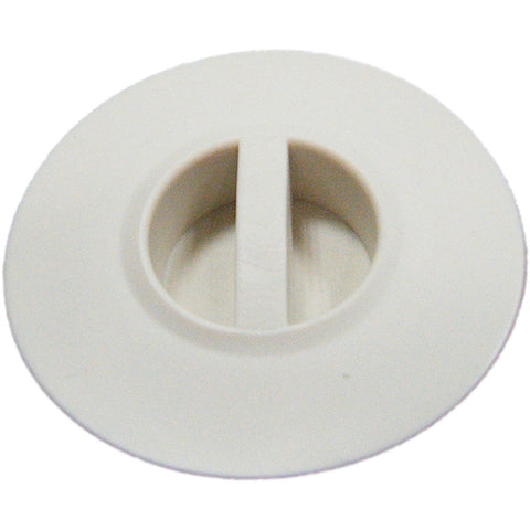 Kinetic 38mm Cross Bar Multi Fit Plug, White PVC Basin Bath Drain