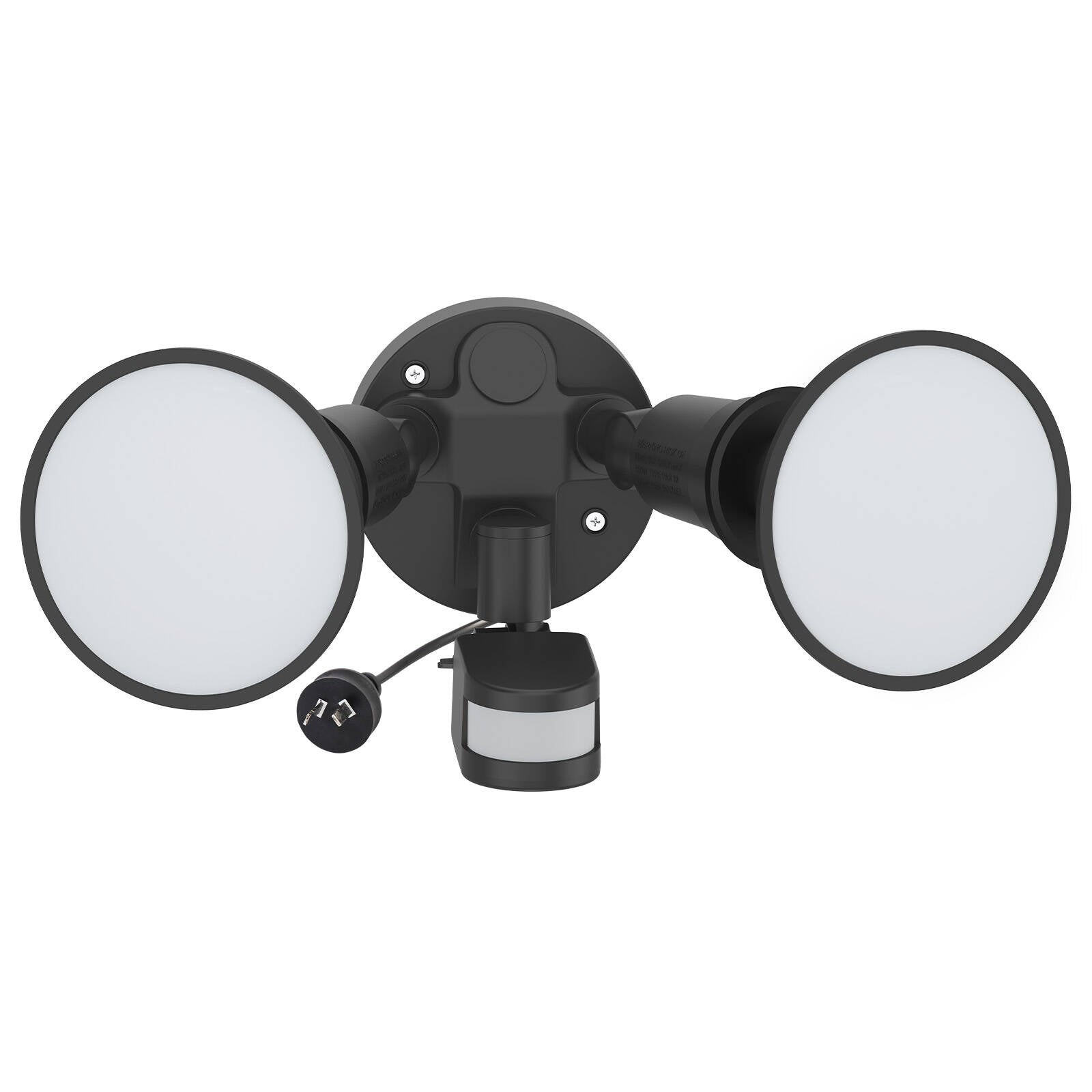 Arlec 30W Twin LED PAR38 Security Flood Light with PIR Motion Sensor, Timer, Dusk-to-Dawn MAL298P