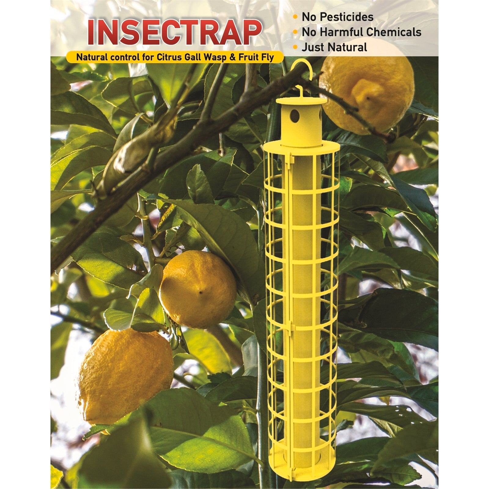 Go Natural Citrus Gall Wasp and Medfly Insect Trap 270mm