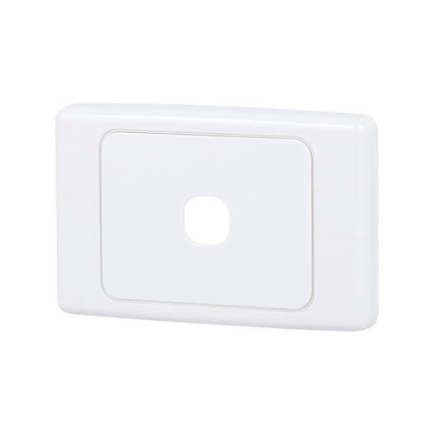DETA 1 Aperture Grid Plate White Plastic 75mm x 115mm Indoor