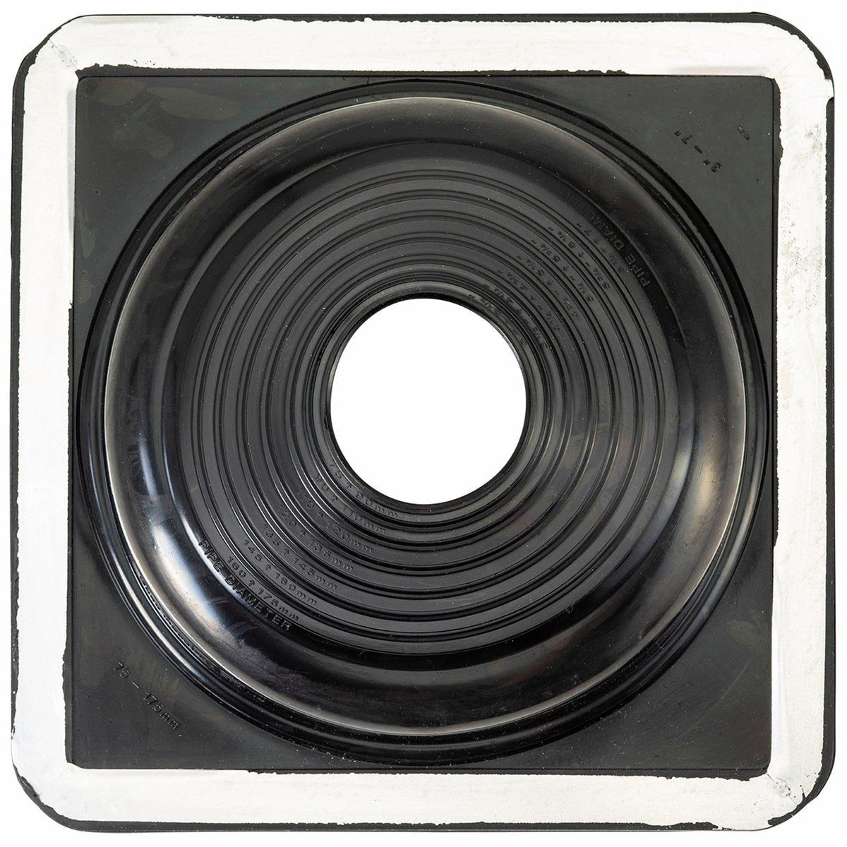Deks Dektite Premium 75-175mm Roof Flashing - Black EPDM Weather Resistant