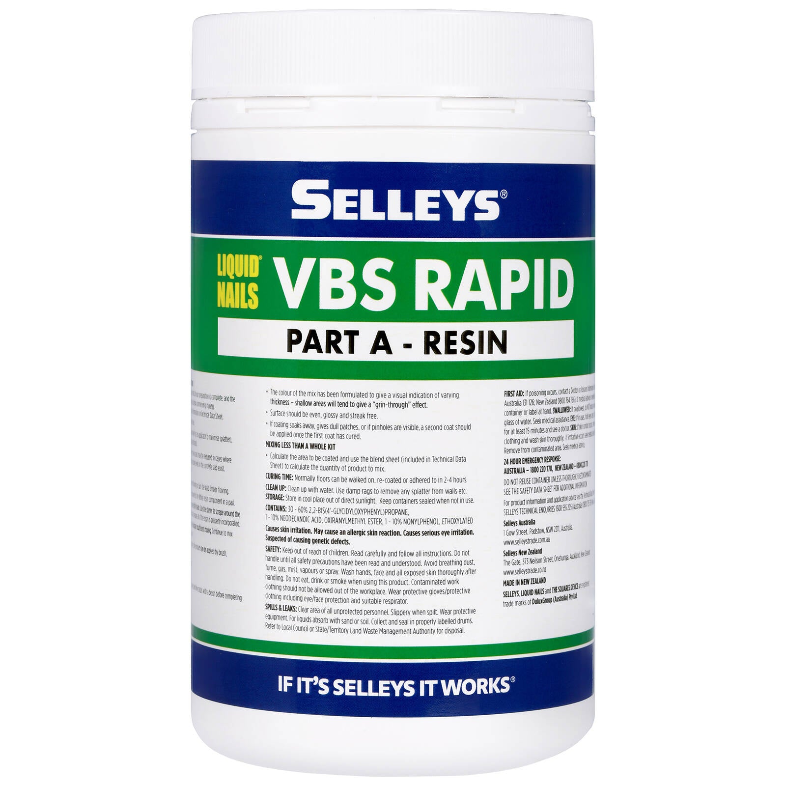 Selleys Liquid Nails VBS Rapid 1.5L - Fast-Grab Construction Adhesive