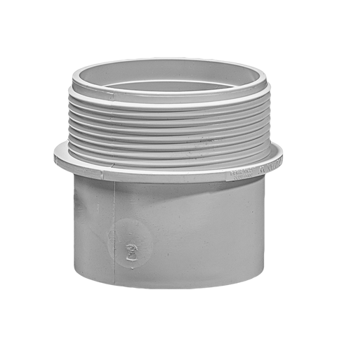 Holman 50mm PVC DWV Male Threaded Iron Adaptor - Grey - Durable - Easy Connect - SuperSaverAU - view 1