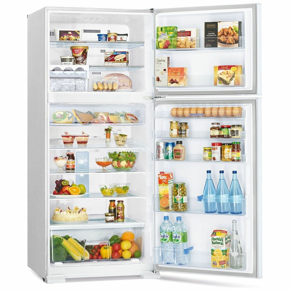 Mitsubishi Electric 505L Top Mount Fridge - White Finish, Frost Free, Multi Airflow - MR-505ER-W-A