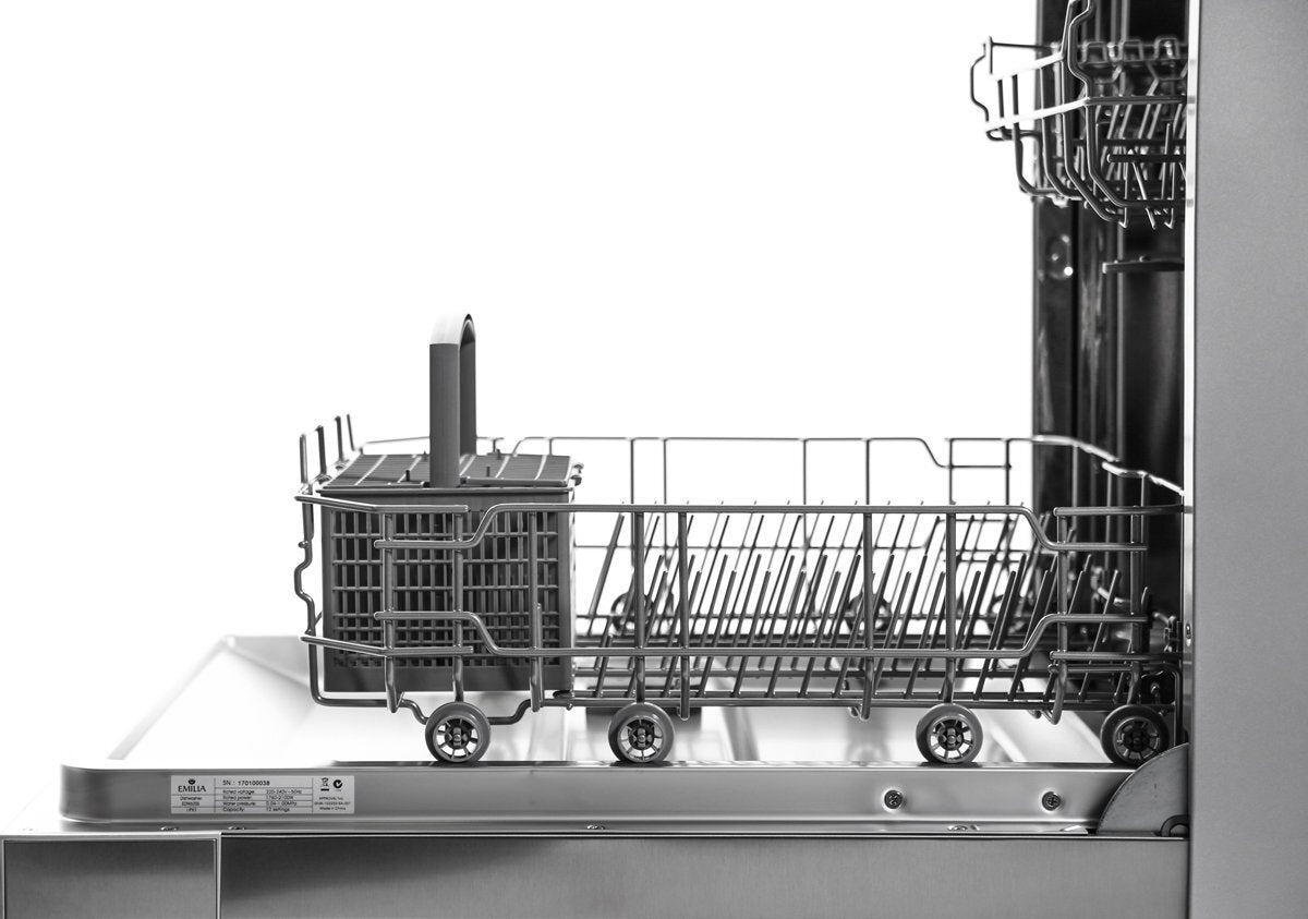 Emilia 60cm Freestanding Dishwasher - 12 Place Settings, Stainless Steel, 6 Programs, Delay Start - EDW63SS
