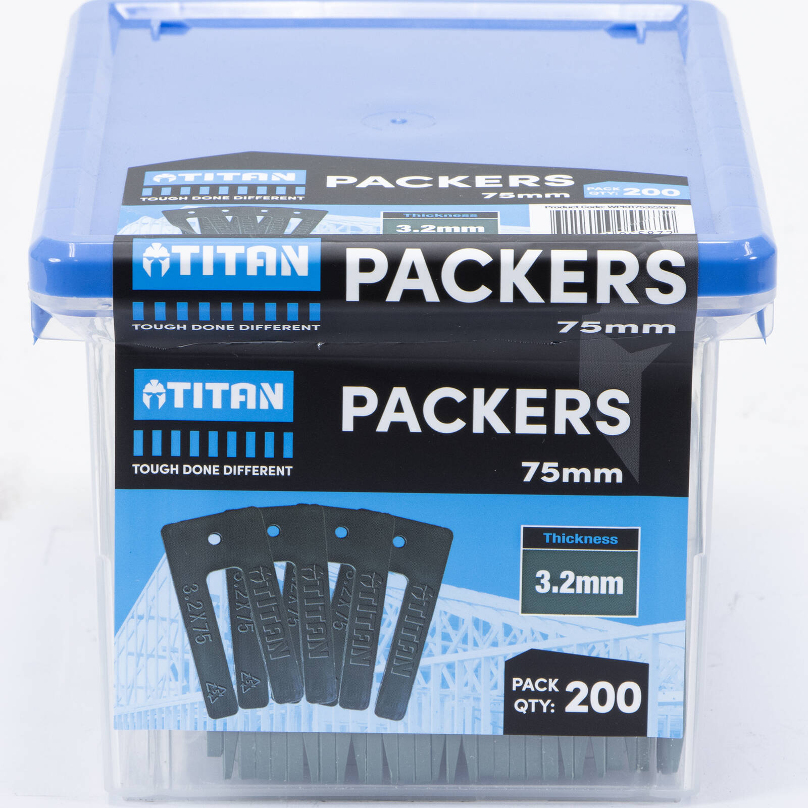 Titan Window Packers 3.2 x 75mm, Green, UV Stable Plastic, 200 Piece