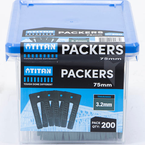 Titan Window Packers 3.2 x 75mm, Green, UV Stable Plastic, 200 Piece