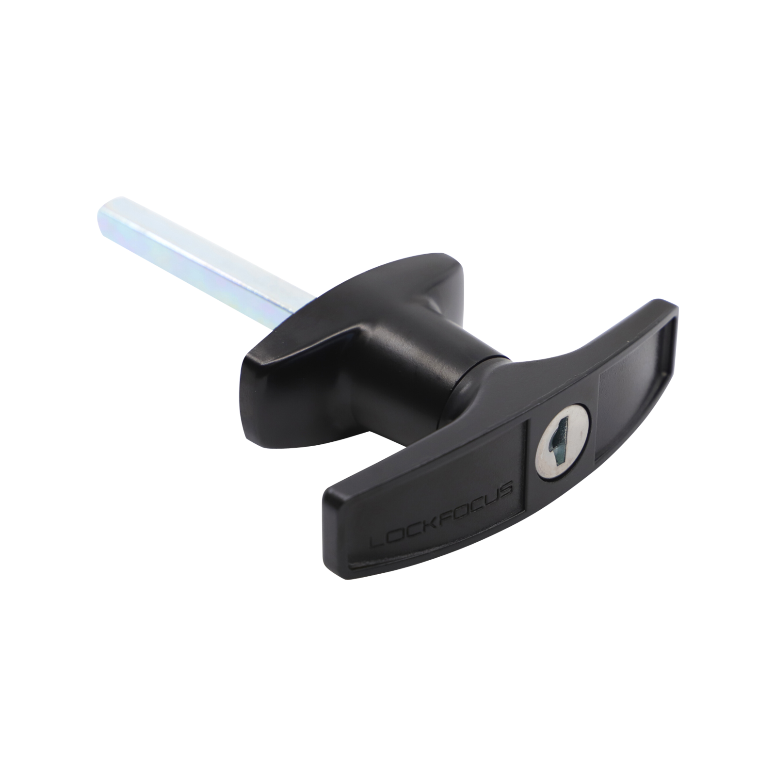 Liftaway Black Rear Fix T-Handle Garage Door Lock, Steel, 2 Keys
