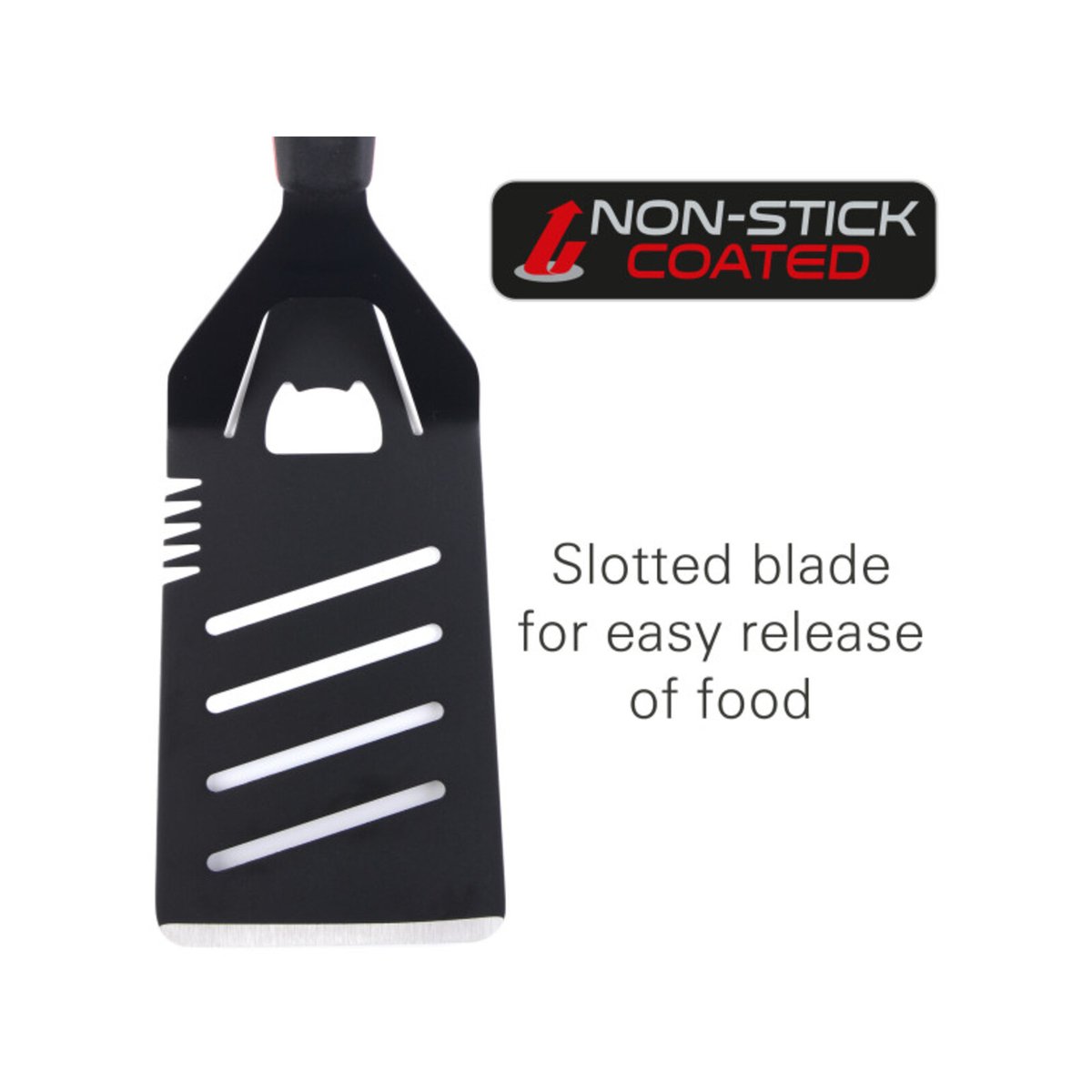 Matador Non-Stick Stainless Steel BBQ Spatula 390mm Black