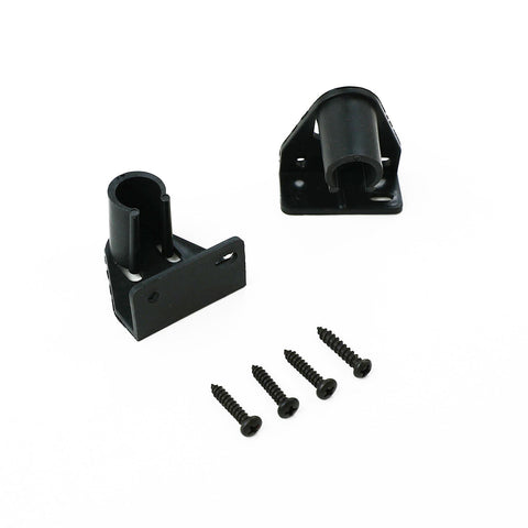 Windoware 16mm Black Curtain Rod Muslin Bracket - 2 Pack