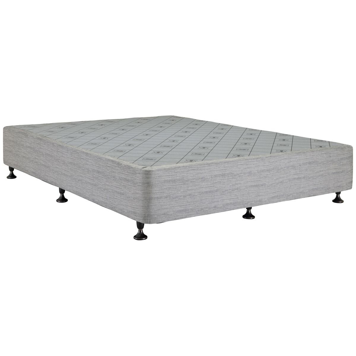 Sealy Posturepedic queen bed base - sand, pine and steel frame, made in Australia - PPB-SAN-QUN