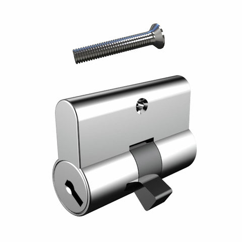 Rolltrak Double Wafer Cylinder Lock - 45mm Chrome Plated Zinc Alloy - SuperSaverAU - view 1