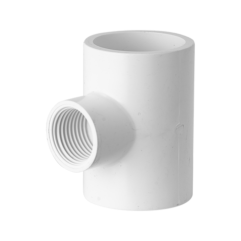 Holman 25mm x 1/2" PVC Faucet Tee White Solvent Weld Irrigation