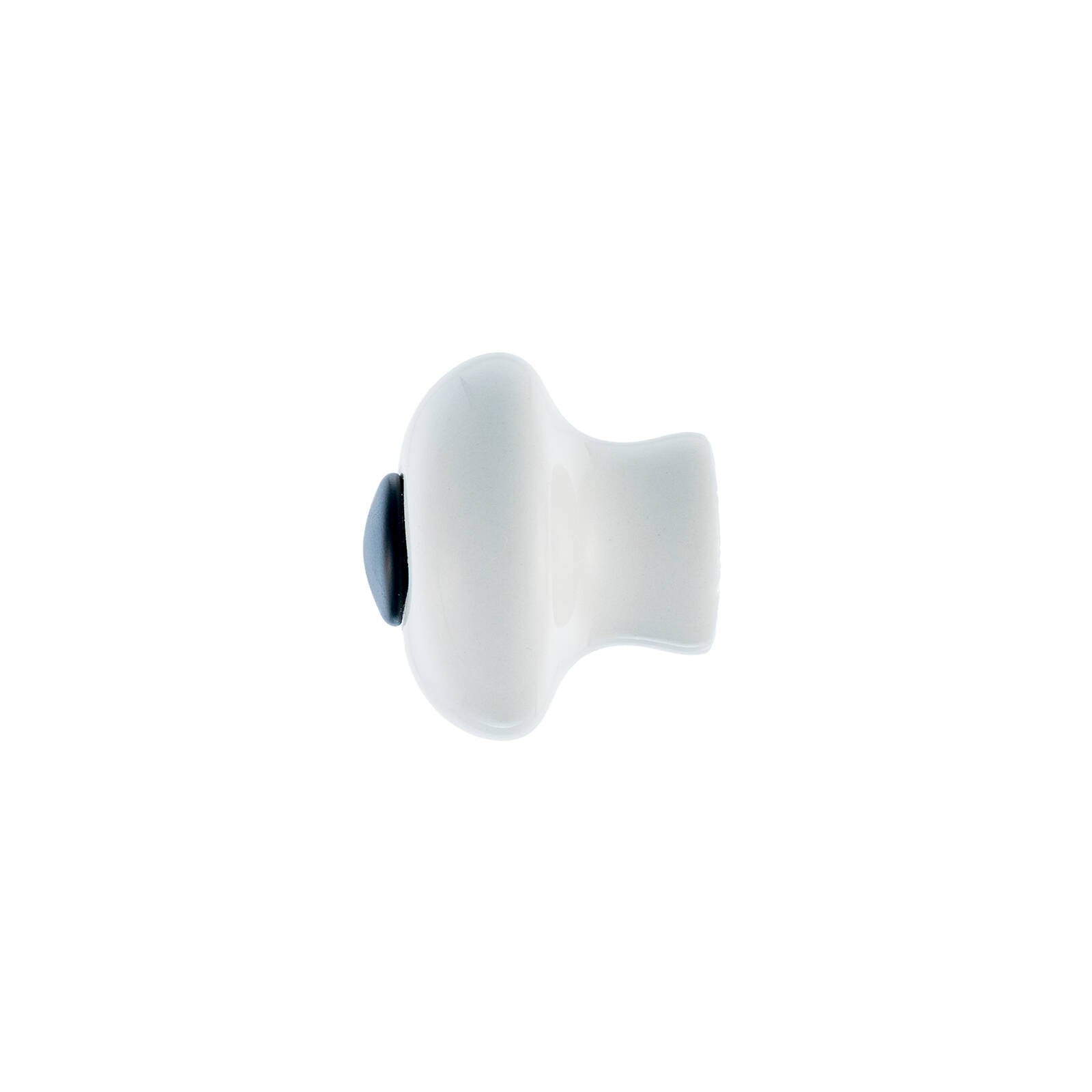 Taskmaster 50mm Ceramic Cabinet Knob 6 Pack Matte Black & White