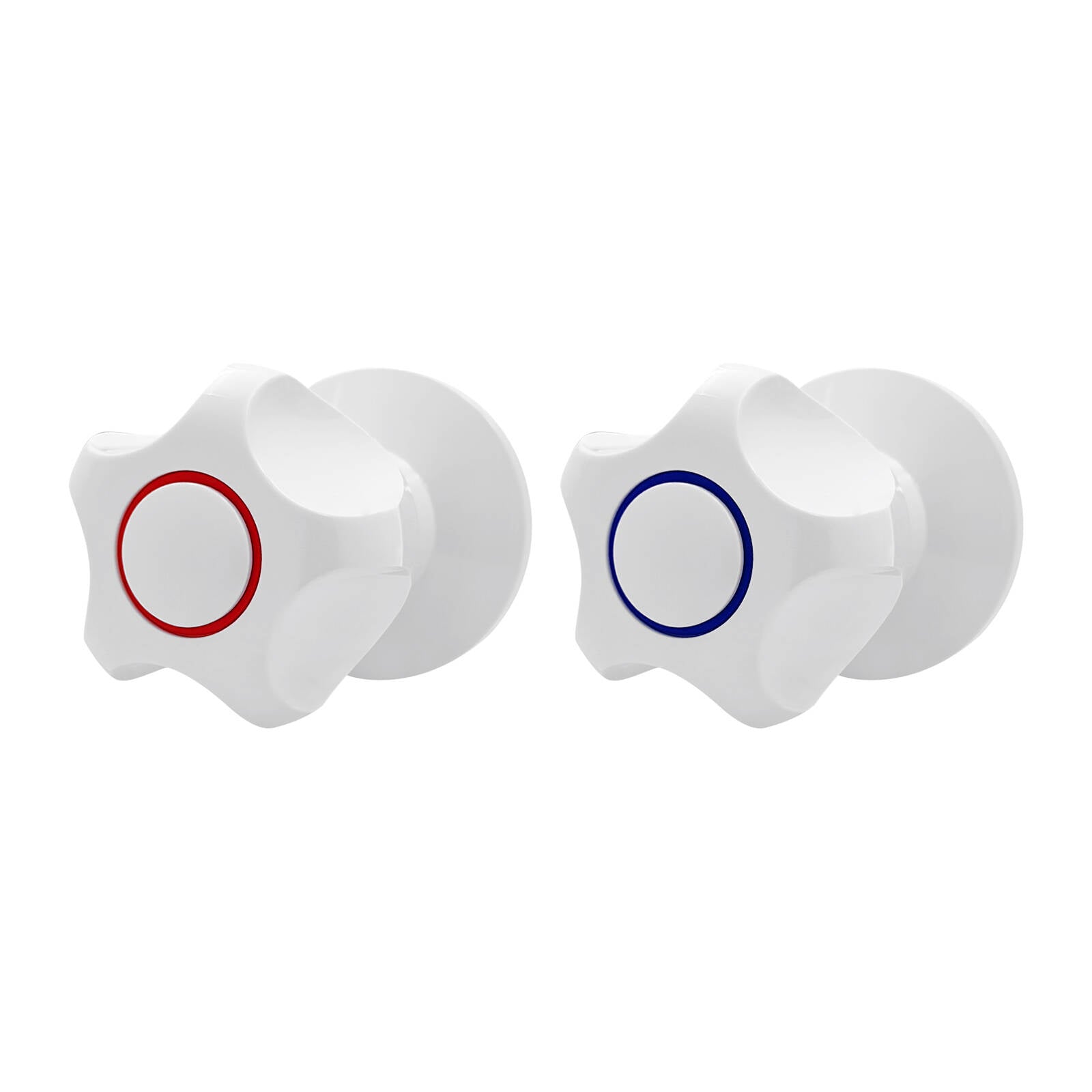 Shaw & Mason White Wall Top Assembly with Handles, Brass