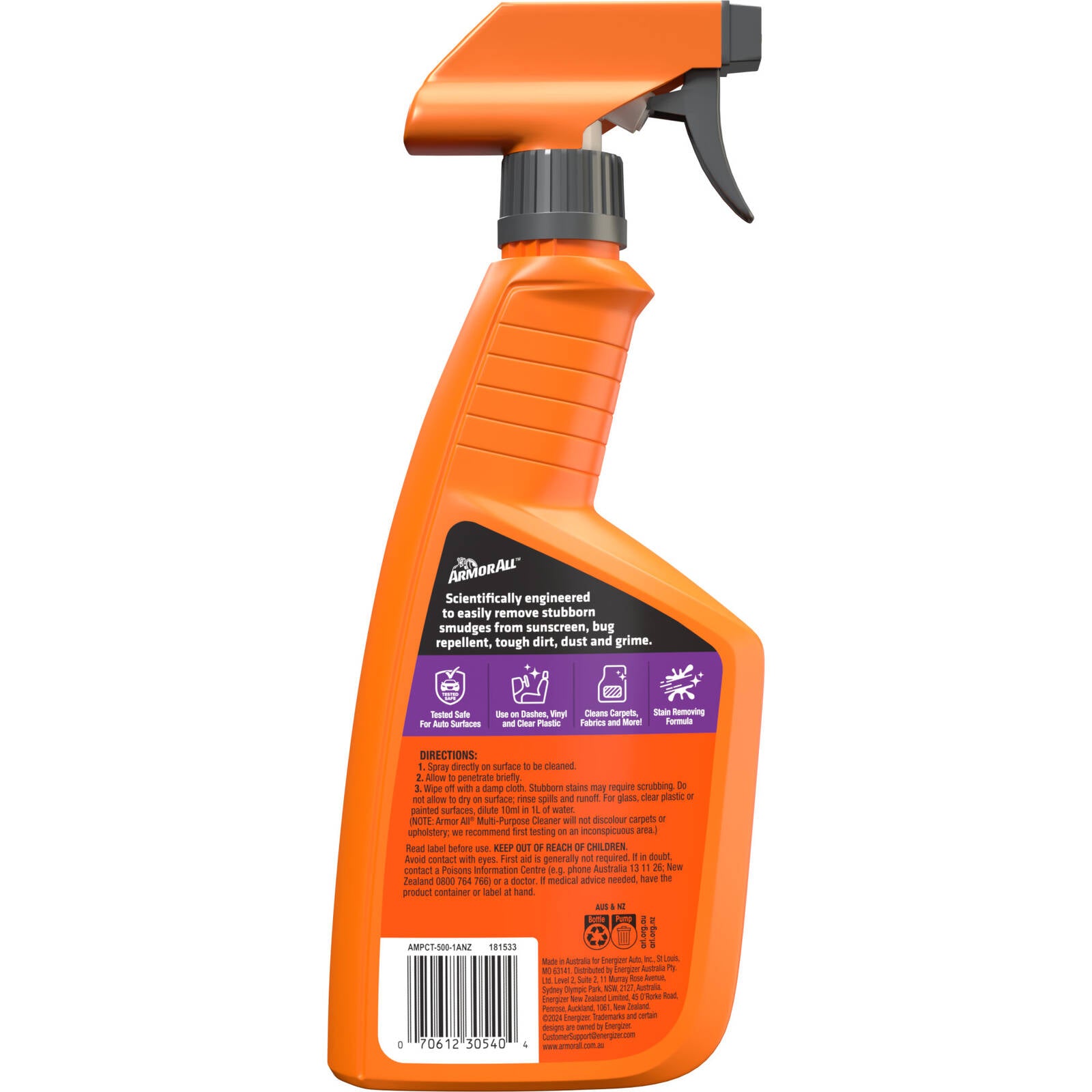 ArmorAll Multi-Purpose Car Cleaner Spray 500ml Interior & Surface Cleaner