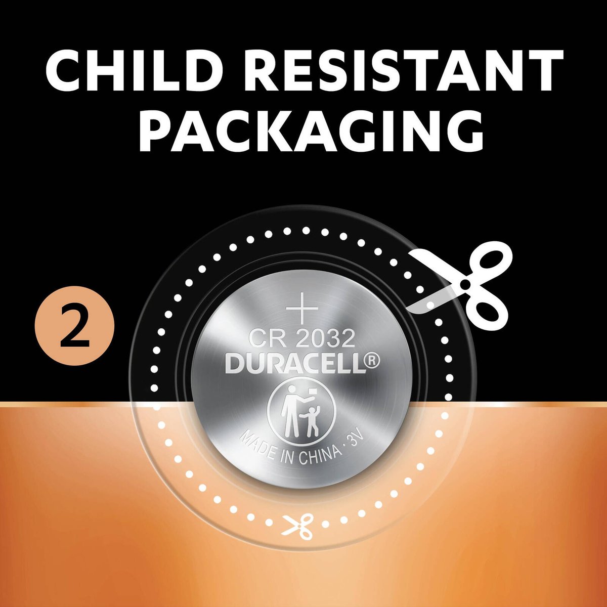 Duracell CR2032 3V Lithium Coin Battery - 4 Pack